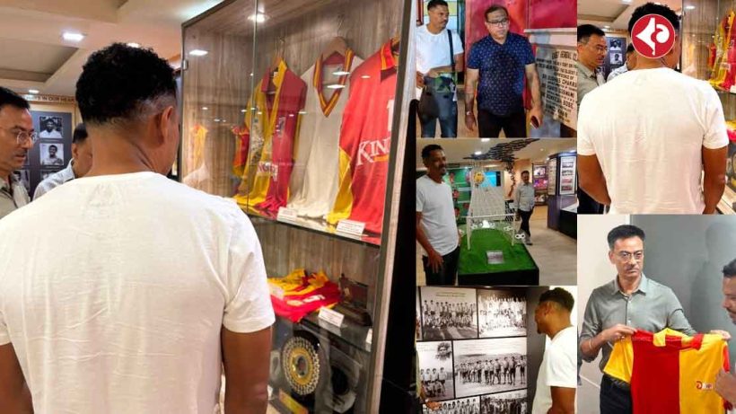 Mohun Bagan Supporters troll on Jose Ramirez Barreto visited East Bengal Club Museum