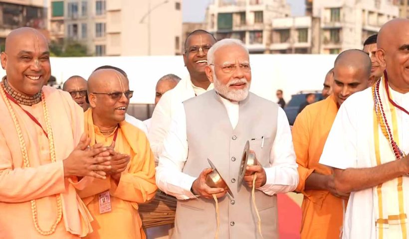 PM Modi's Visit to ISKCON Temple in Maharashtra