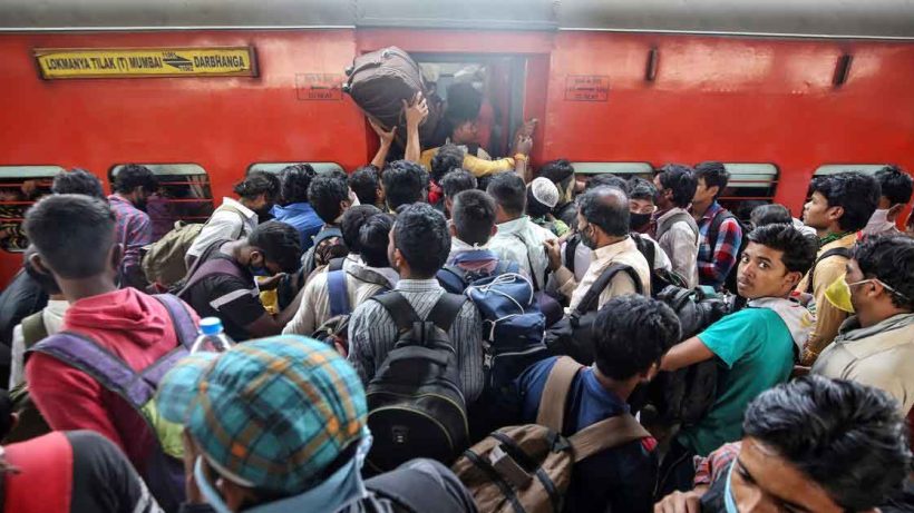 Indians stuffed in train toilets,