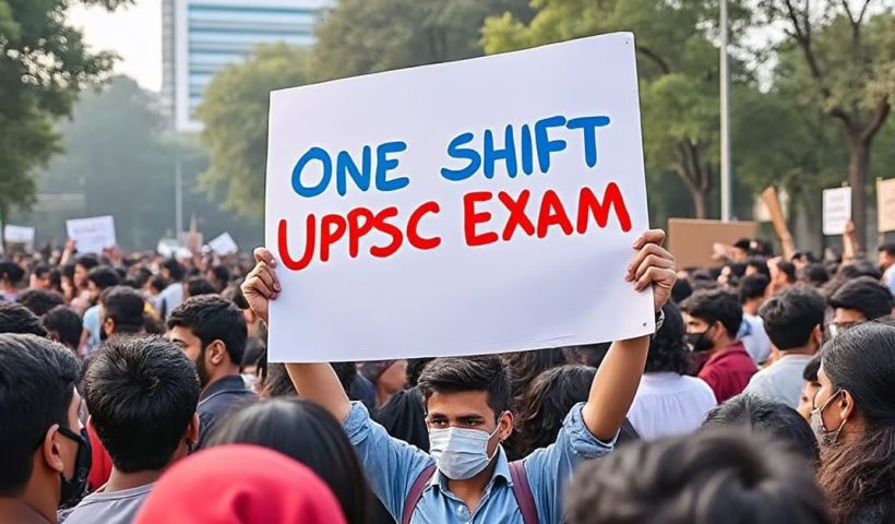 UPPSC protest