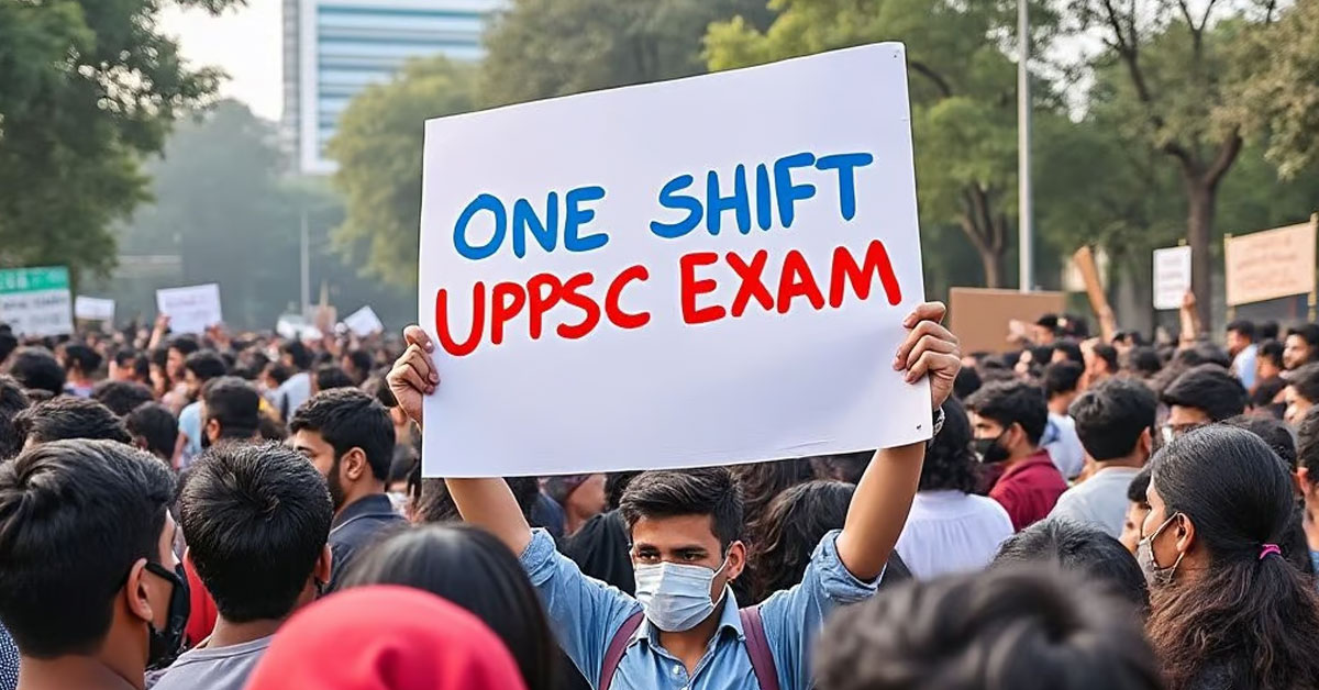 UPPSC protest