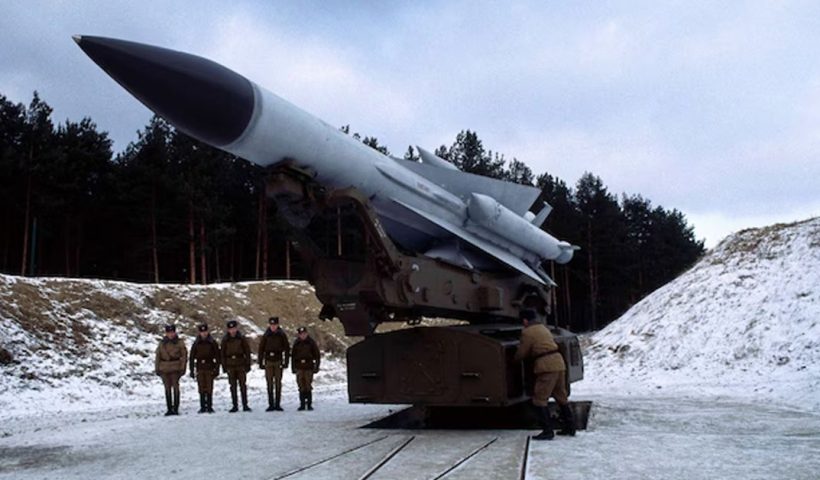 anti aircraft missile near Kyiv