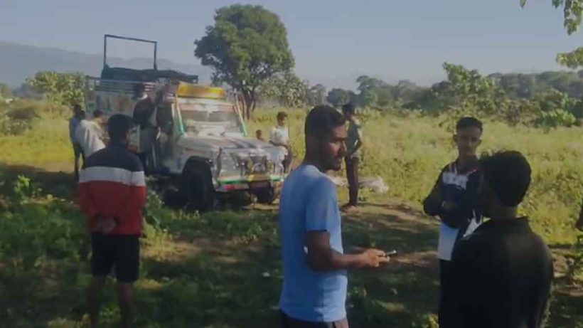 Leopard caught at cage in damdim block near Malbazar in dooars