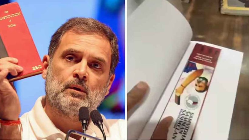 Congress takes BJP fire over 'blank' copies of Constitution at Rahul Gandhi event