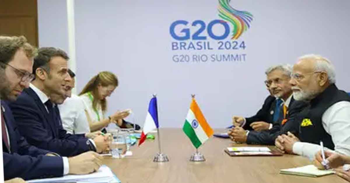 PM Modi Meets Giorgia Meloni at G20 Summit in Brazil