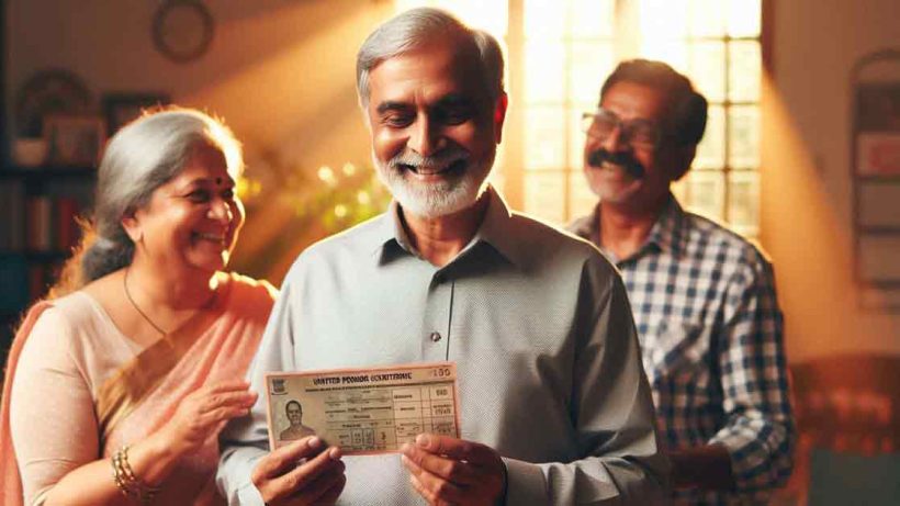 government employee pensioner receives their pension after the implementation of the 8th Pay Commission and the Unified Pension Scheme 2025