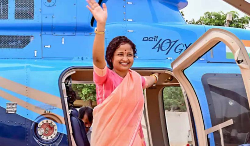 helicopter madam kalpana soren