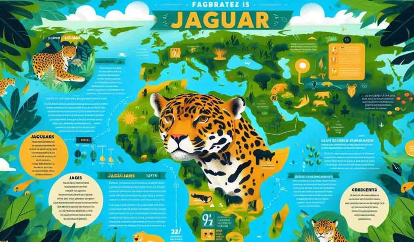 vibrant and informative infographic celebrating Jaguar Day