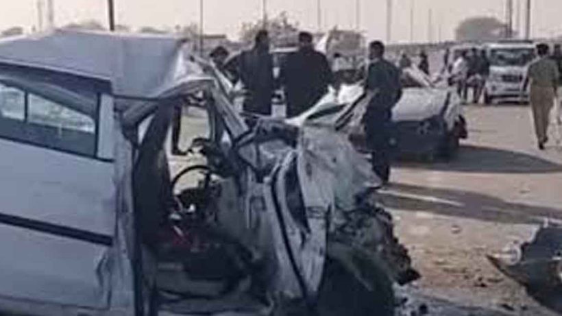 Road accident in Gujrat 7 Killed As Cars Collide In Gujarat, Catches Fire,