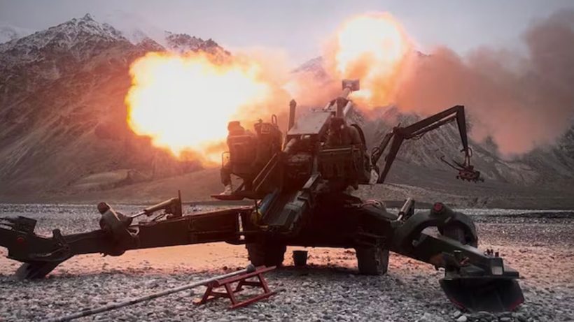 Indian Army artillery gun