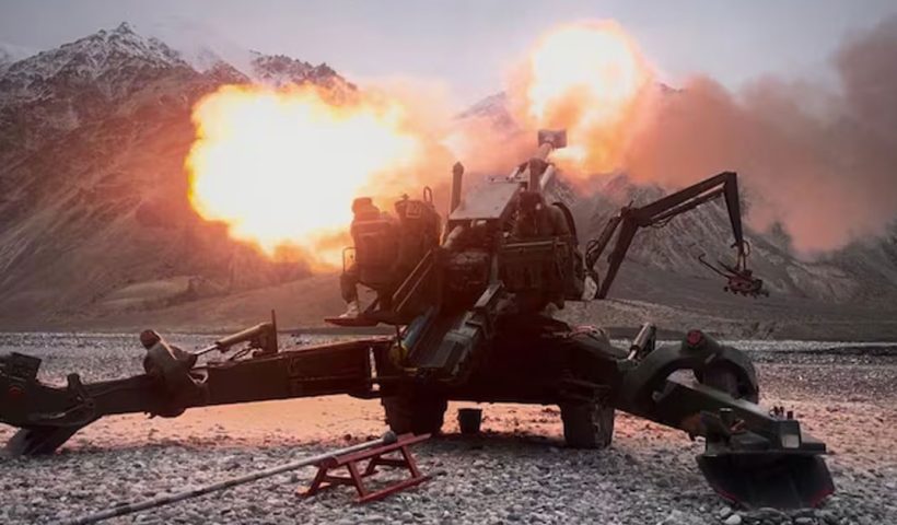 Indian Army artillery gun