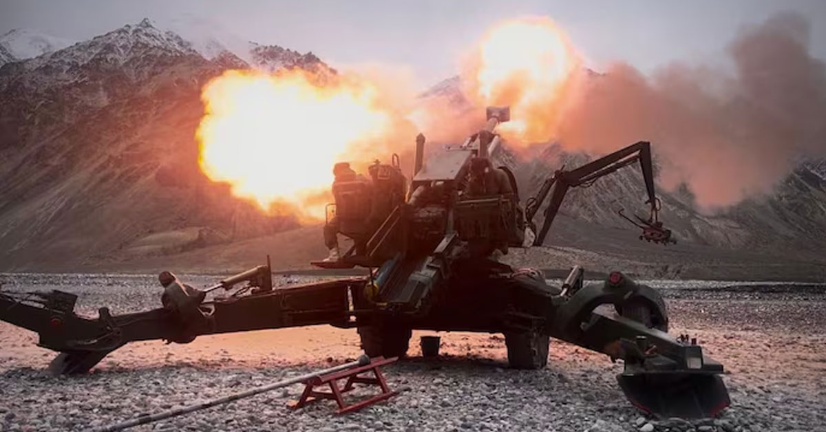 Indian Army artillery gun