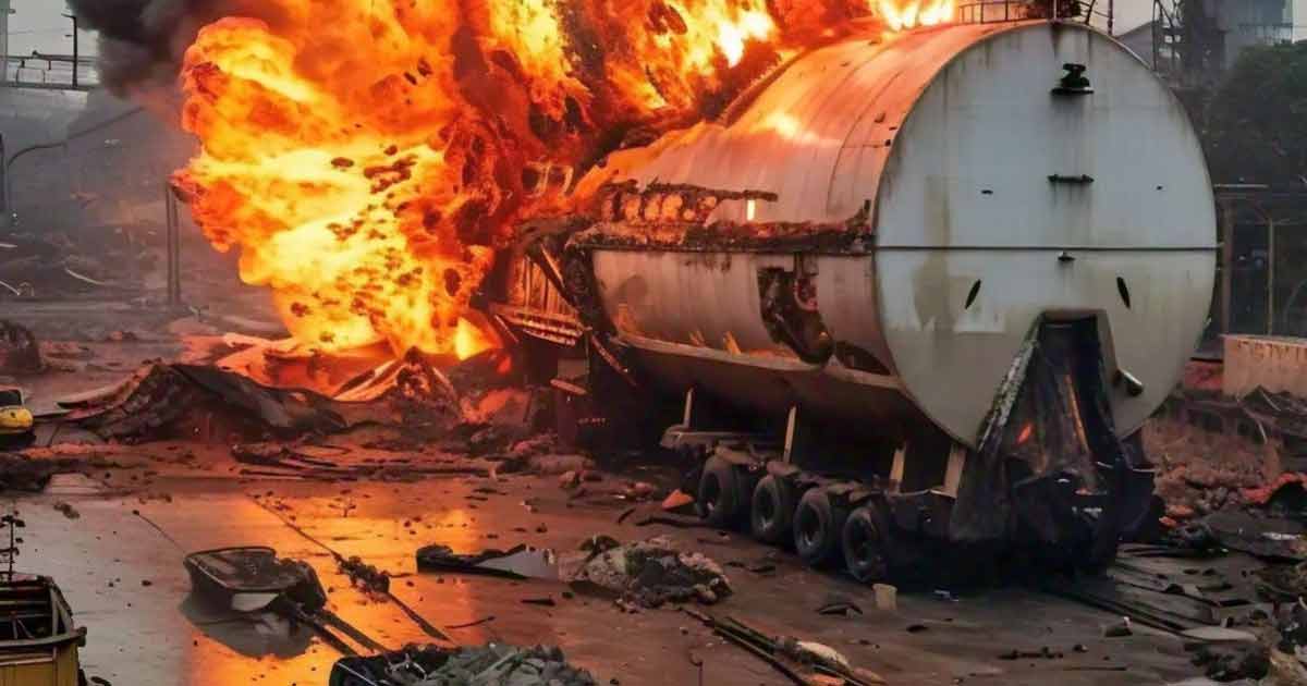 Explosion oil tanker Kolkata factory