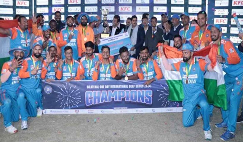 India emerge victorious in ODI Deaf cricket series against Sri Lanka