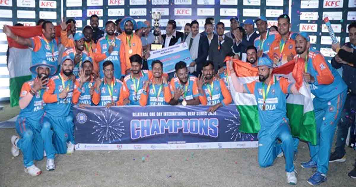 India emerge victorious in ODI Deaf cricket series against Sri Lanka