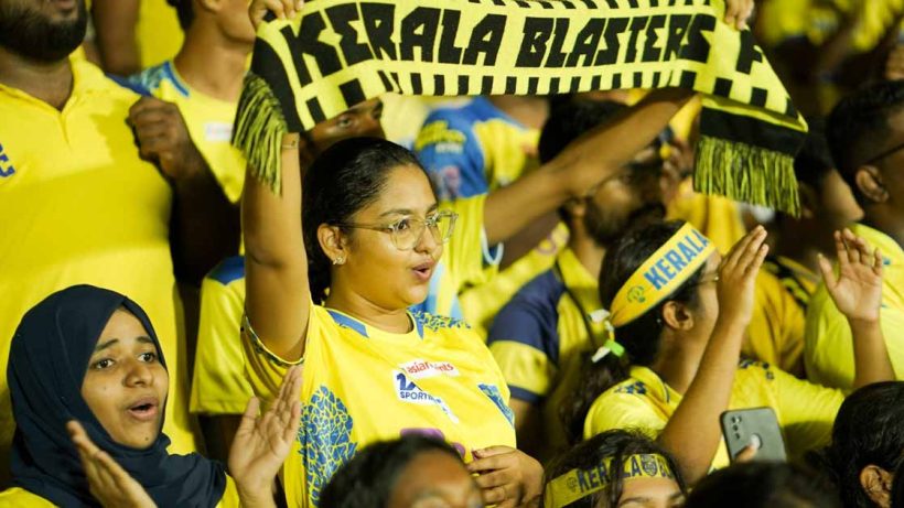 Kerala Blasters Fans girl