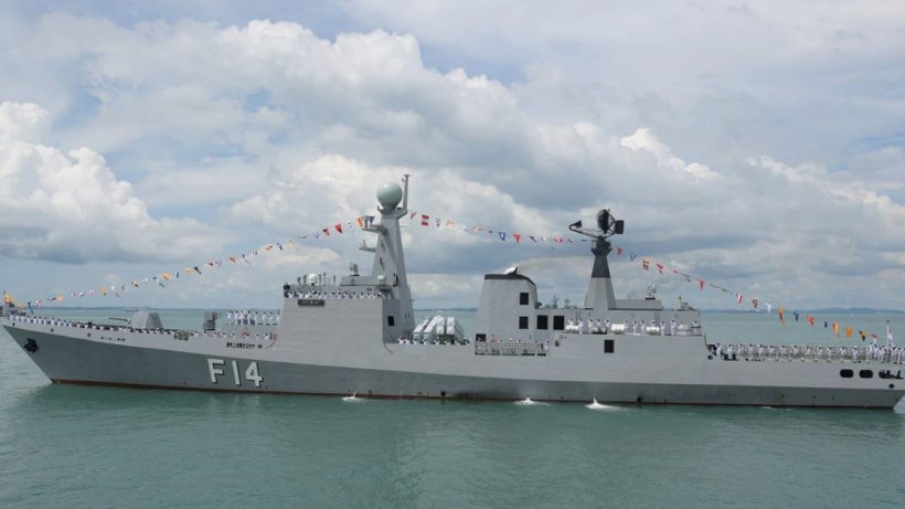 Myanmar Launches Largest Domestically Built Frigate