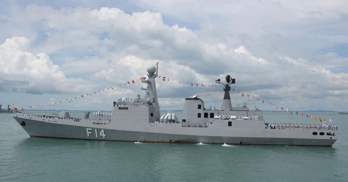 Myanmar Launches Largest Domestically Built Frigate