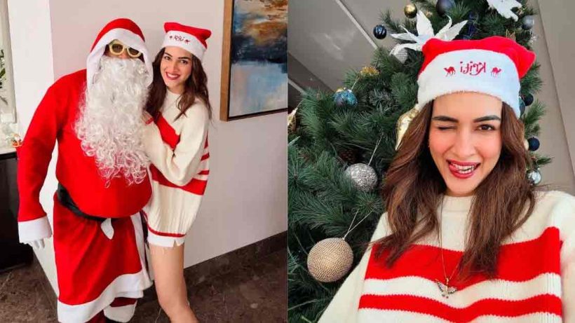 Kriti Sanon and Kabir Bahia's Christmas Celebration, But Santa Is the Real Star!