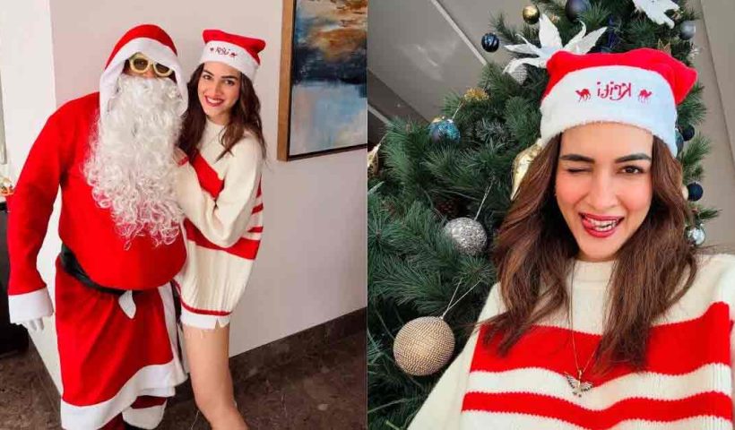 Kriti Sanon and Kabir Bahia's Christmas Celebration, But Santa Is the Real Star!