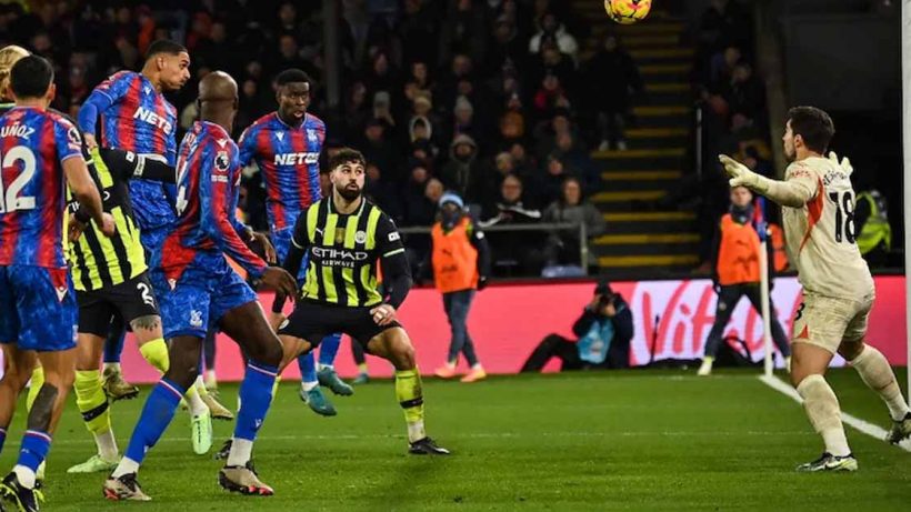 Manchester City were held to 2-2 draw at Crystal Palace