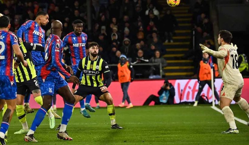 Manchester City were held to 2-2 draw at Crystal Palace