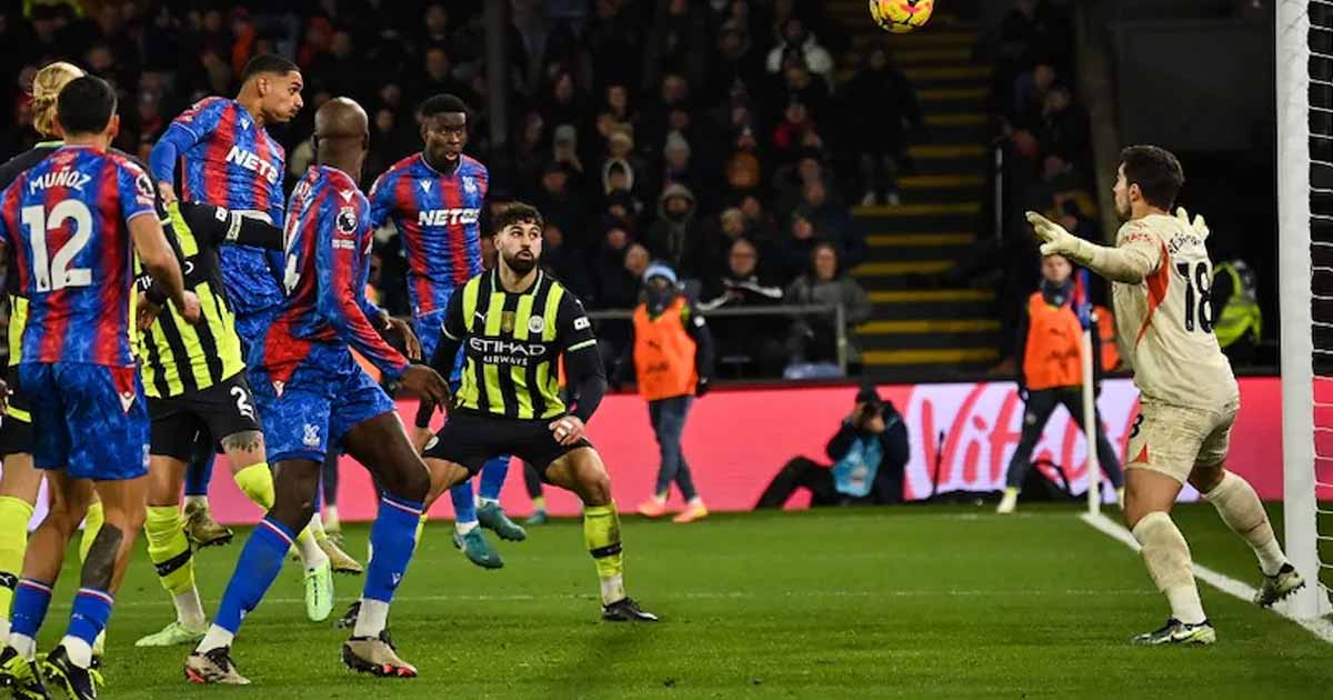 Manchester City were held to 2-2 draw at Crystal Palace