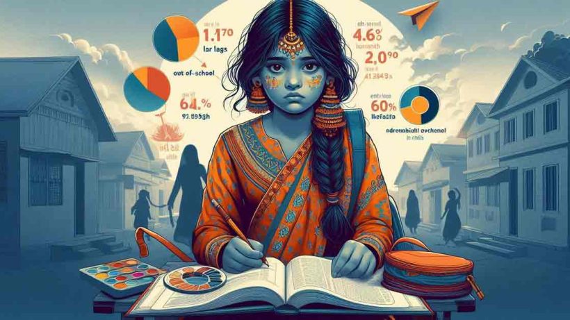 More than 11.70 lakh children are identified as out-of-school in India in 2024-25