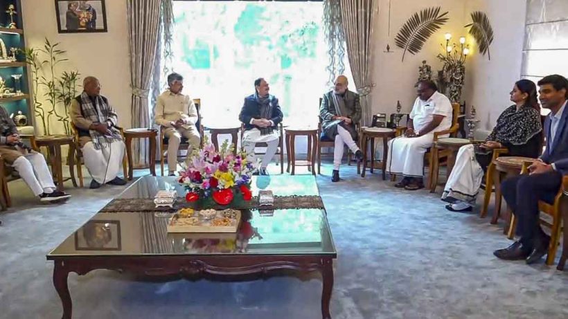 NDA meeting in new Delhi for future plan