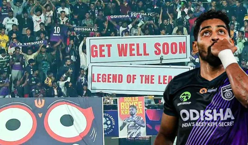 Odisha FC Fans Rally Behind Roy Krishna's Recovery with Heartfelt Support Amid ACL Injury