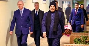 Defence Minister Rajnath Singh arrives in Moscow
