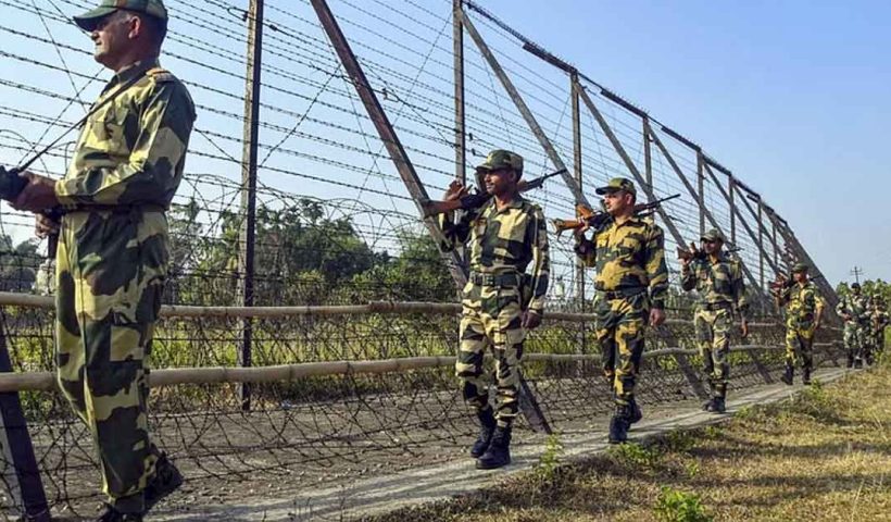 Bangladesh fires Pakistan made morter into Indian boder near dinhata of coochbehar district