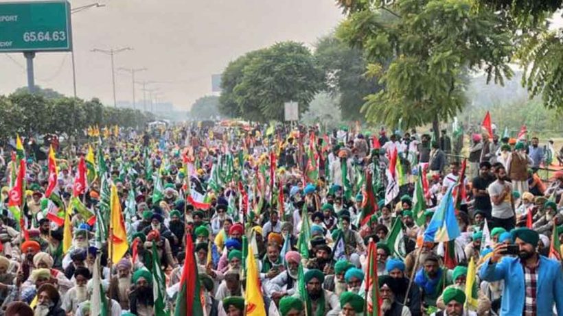 Farmer protest in Delhi Up