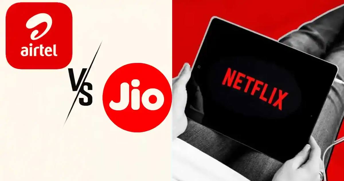 netflix free on jio airtel plan