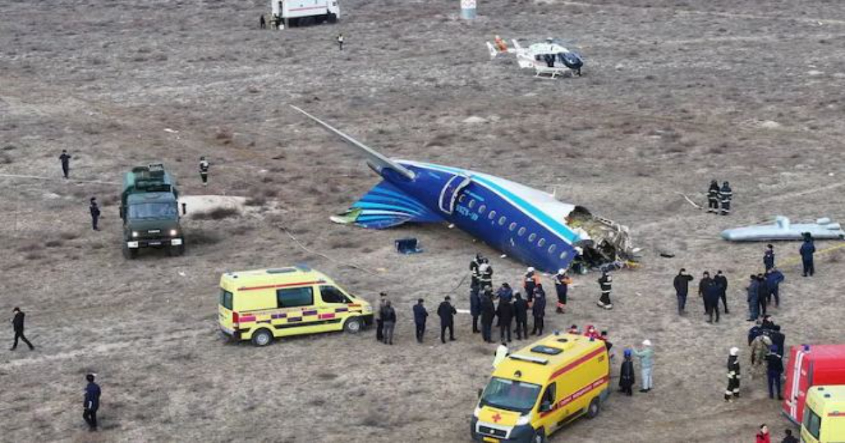 Azerbaijan Airlines Plane Shot Down "Accidentally" Report