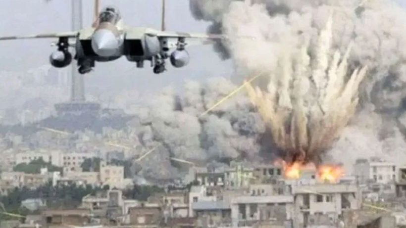Air strike, representational image