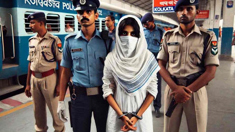 Bangladeshi young Woman Arrested in sealdha station, Kolkata Police