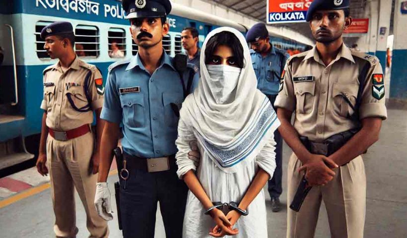 Bangladeshi young Woman Arrested in sealdha station, Kolkata Police