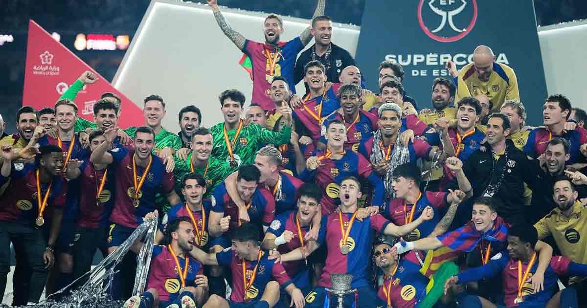 Barcelona Triumphs 5-2 Over Real Madrid to Win 14th Spanish Super Cup