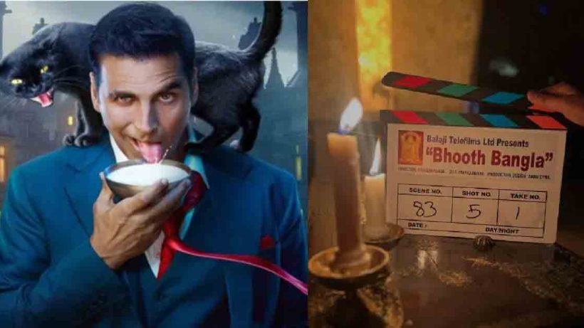 Akshay Kumar has started shooting for his upcoming movie *Bhoot Bangla*. Tabu shares exclusive photos from the set, giving fans a glimpse of the film. The movie is expected to release in 2026, though the exact release date is yet to be confirmed.