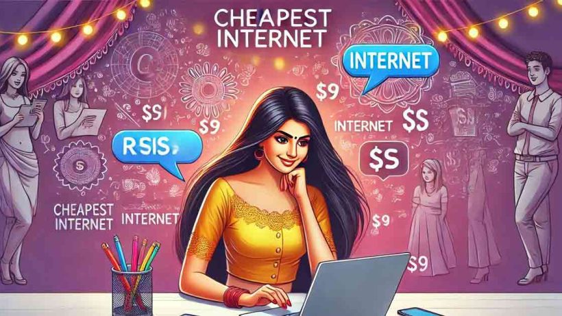 Cheapest Internet, a indian hot girl brouswing in internet