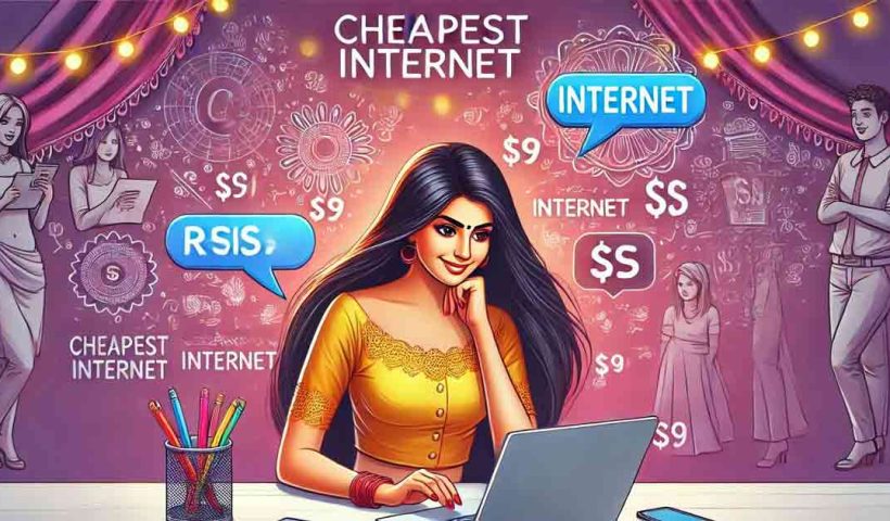 Cheapest Internet, a indian hot girl brouswing in internet