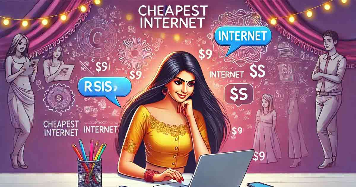 Cheapest Internet, a indian hot girl brouswing in internet