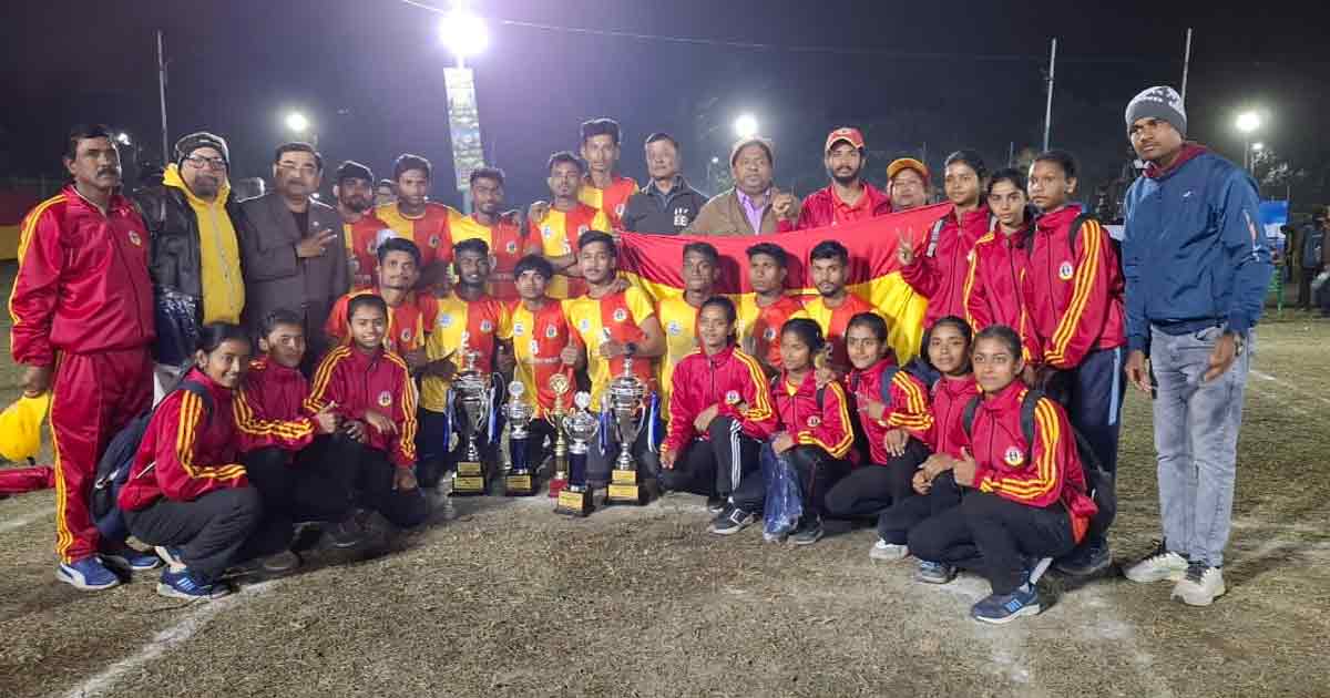 East Bengal Club Wins Championship in Both Men's and Women's Kho Kho Teams at 66th Senior State Championship