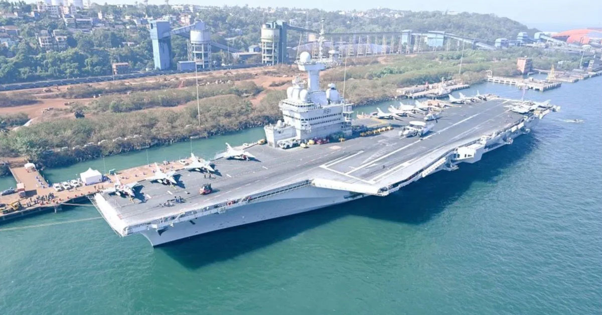 French Carrier Strike Group arrives in Goa