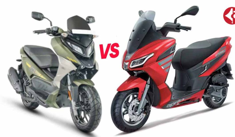 Hero Xoom 160 vs Aprilia SXR 160 Maxi scooter comparison