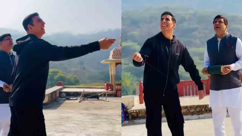 Akshay Kumar shares a fun video from his upcoming project *Bhooth Bangla* and wishes his fans a happy Makar Sankranti with Paresh Rawal. Watch the heartwarming video here!