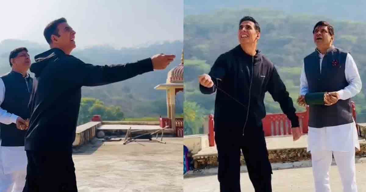 Akshay Kumar shares a fun video from his upcoming project *Bhooth Bangla* and wishes his fans a happy Makar Sankranti with Paresh Rawal. Watch the heartwarming video here!