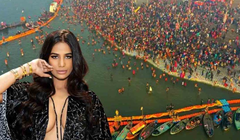 poonam-pandey-milind-soman-holy-dip-prayagraj-mahakumbh