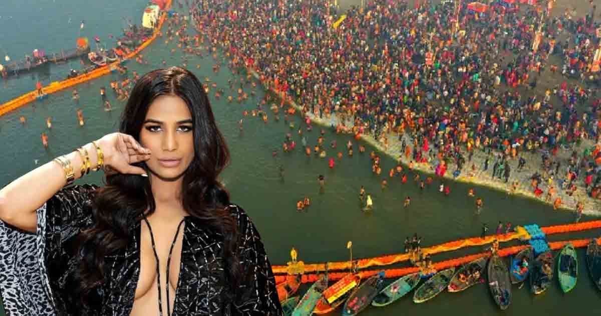 poonam-pandey-milind-soman-holy-dip-prayagraj-mahakumbh